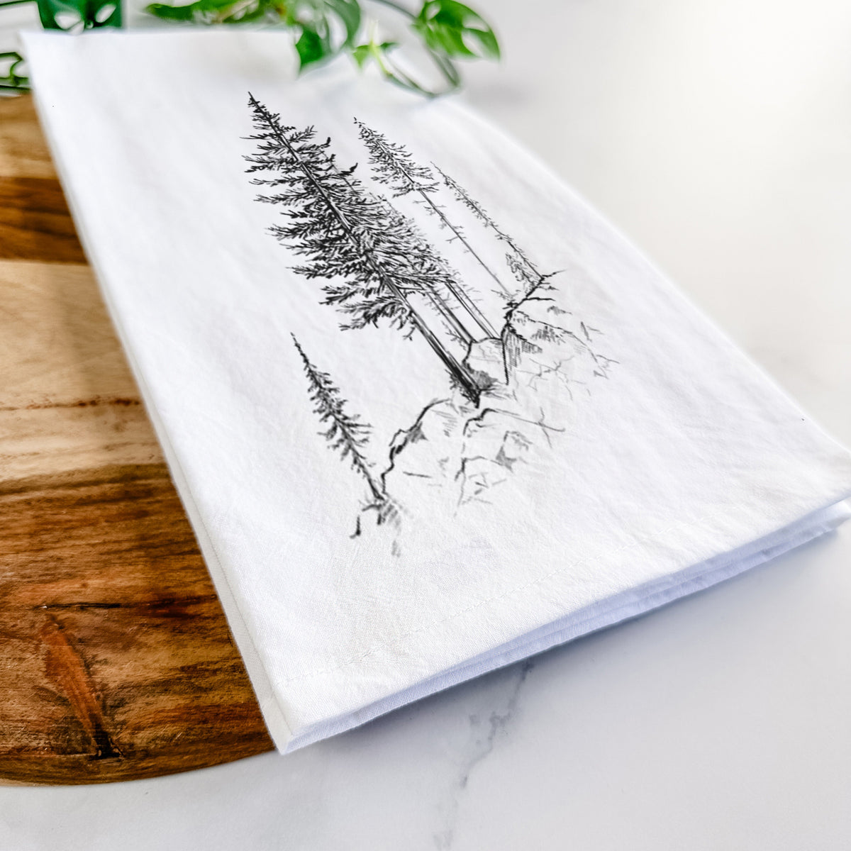Cliffside Pines Tea Towel