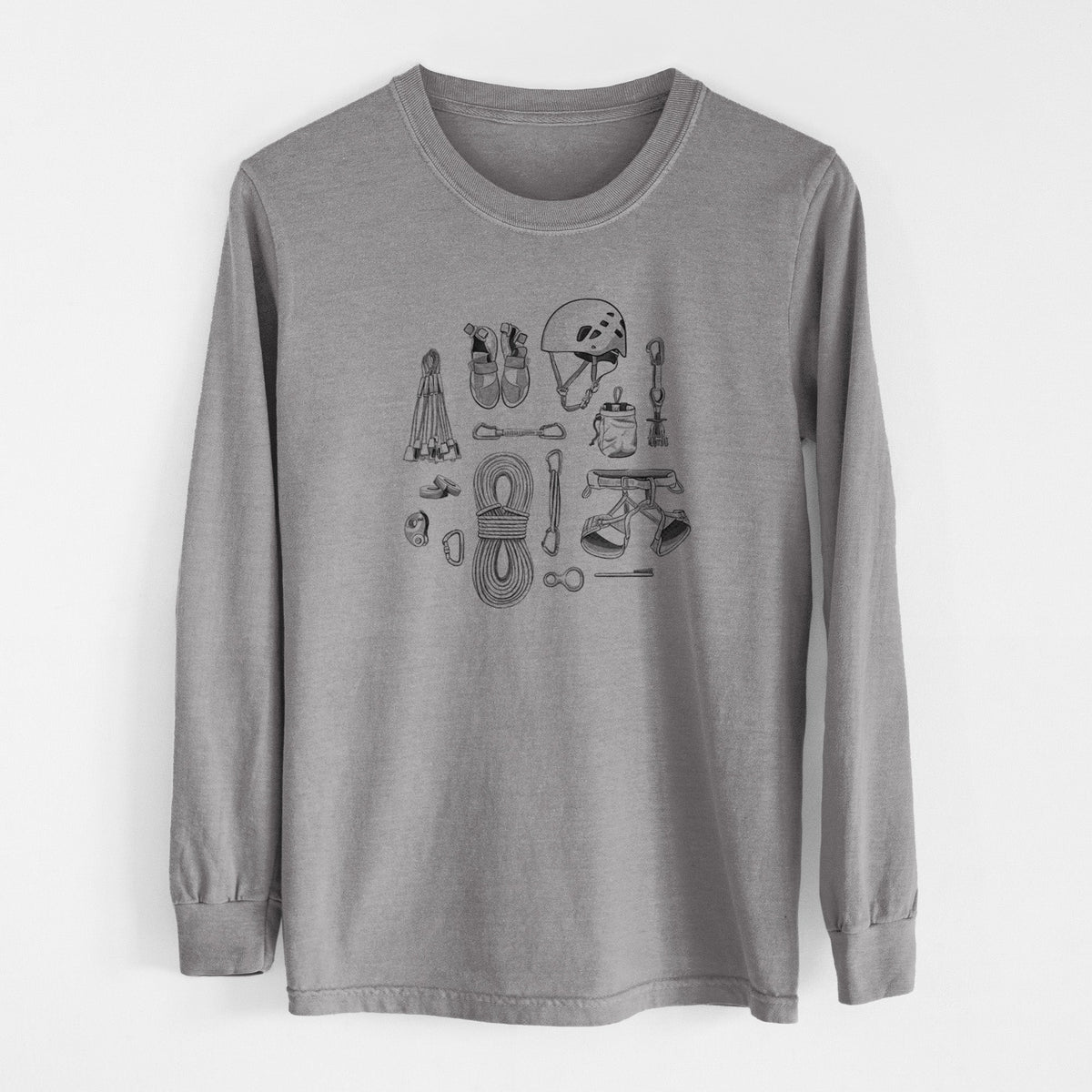 Summit Climbing Essentials - Unisex Comfort Colors 100% Cotton Long Sleeve