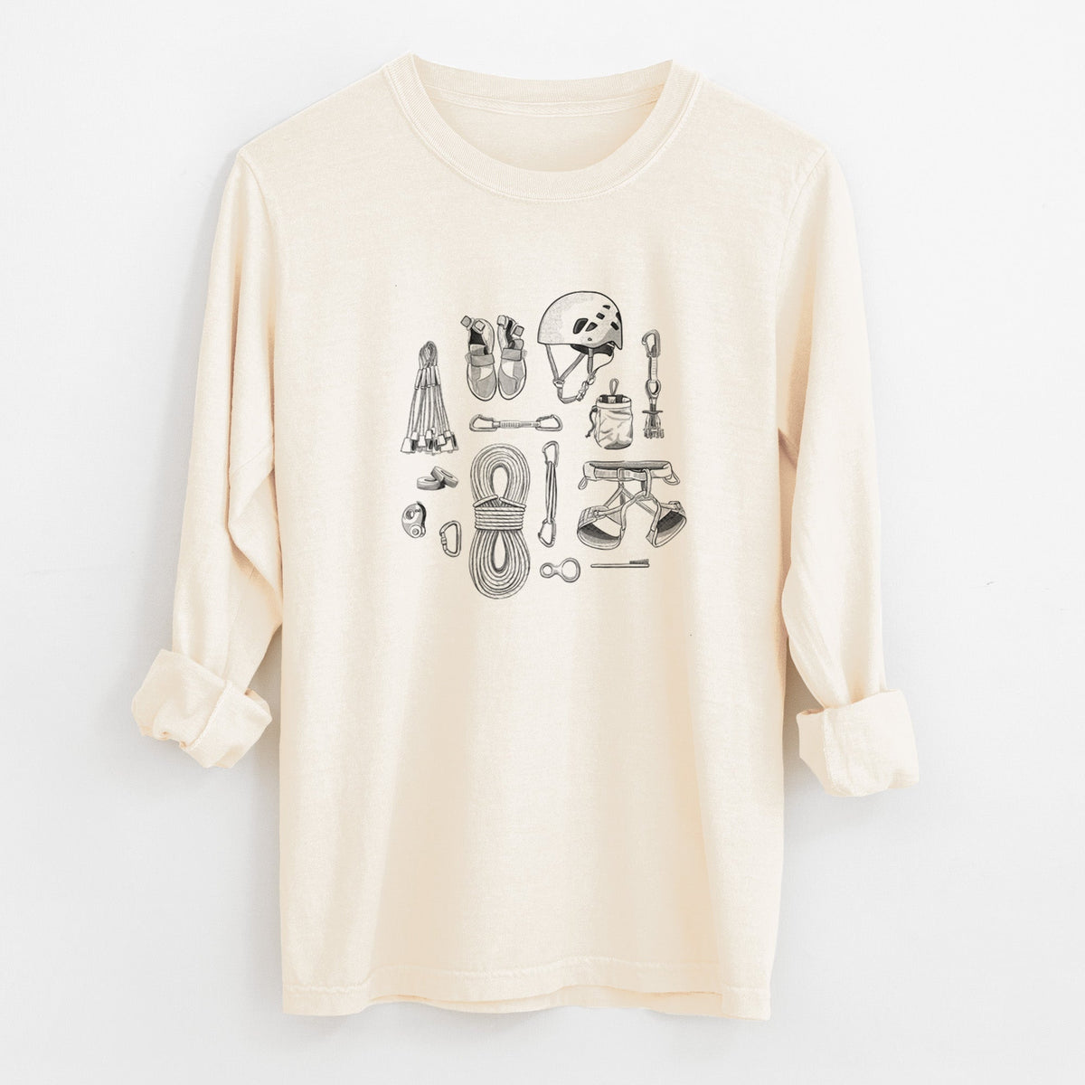 Summit Climbing Essentials - Unisex Comfort Colors 100% Cotton Long Sleeve