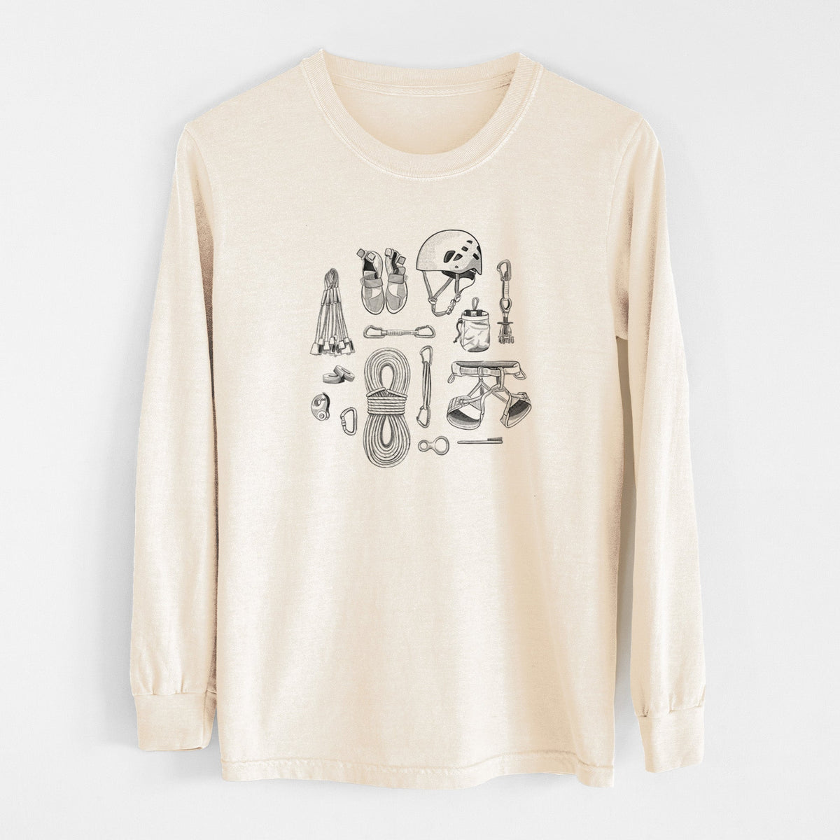 Summit Climbing Essentials - Unisex Comfort Colors 100% Cotton Long Sleeve