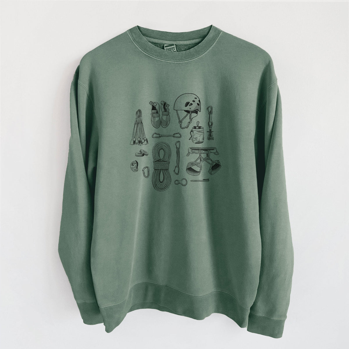 Summit Climbing Essentials - Unisex Pigment Dyed Crew Sweatshirt