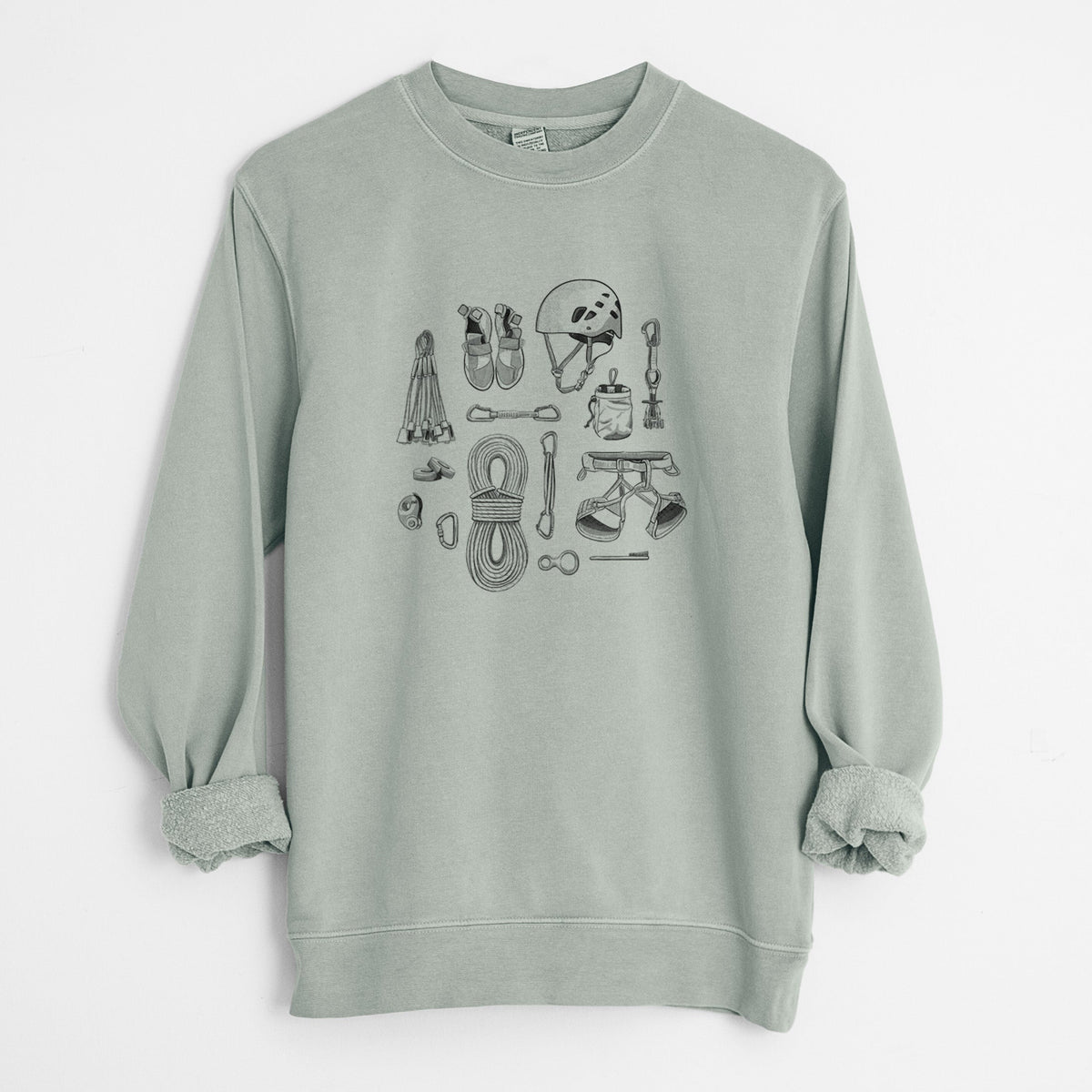 Summit Climbing Essentials - Unisex Pigment Dyed Crew Sweatshirt