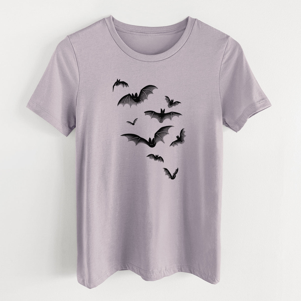 Cloud of Bats - Women's Lightweight Relaxed Fit 100% Cotton Crewneck