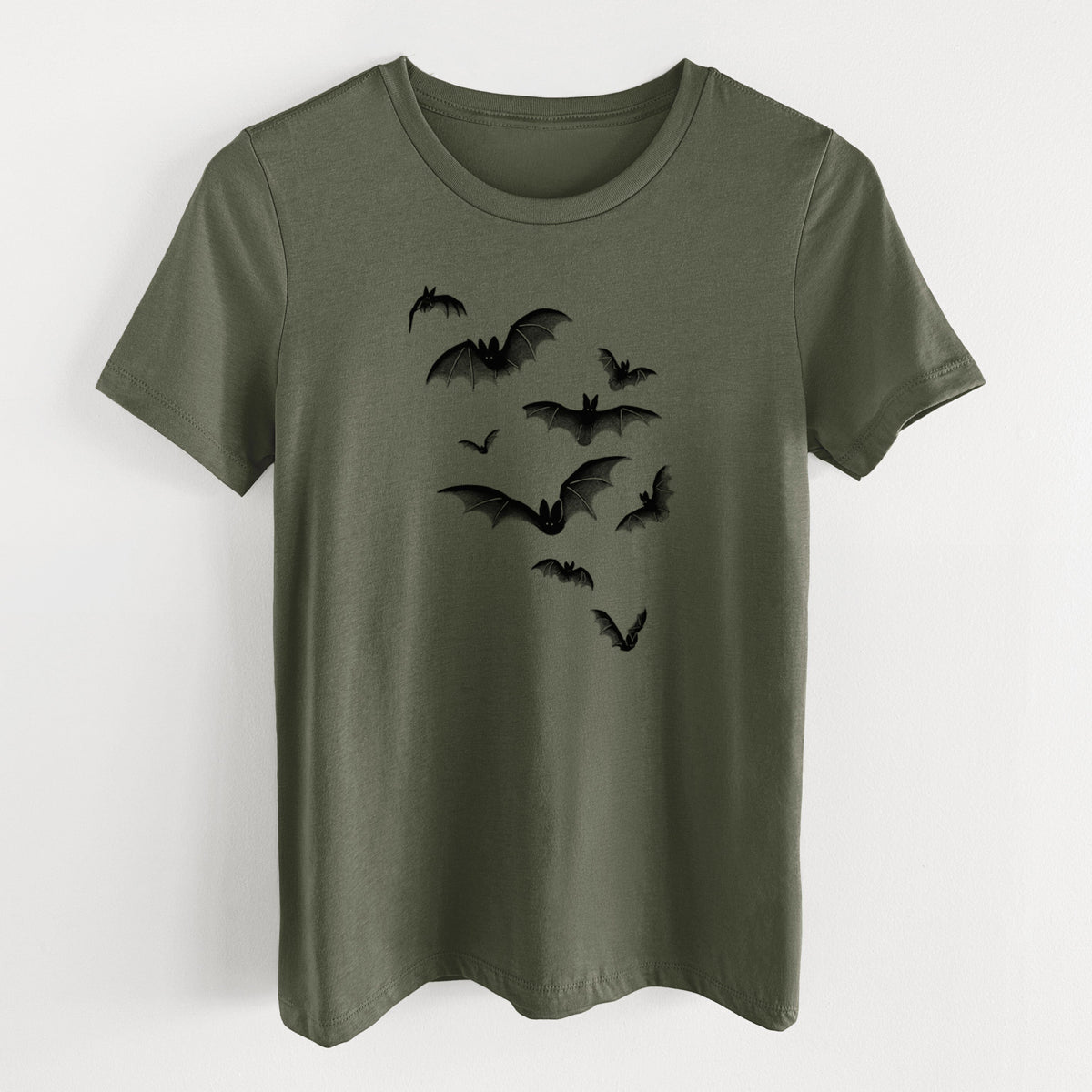 Cloud of Bats - Women's Lightweight Relaxed Fit 100% Cotton Crewneck