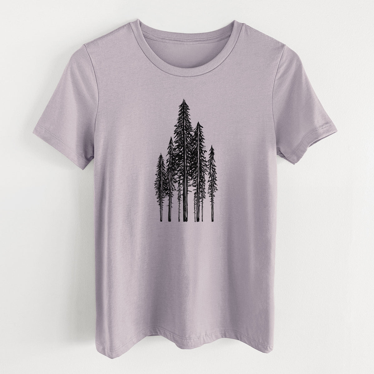 Coastal Redwoods - Women's Lightweight Relaxed Fit 100% Cotton Crewneck