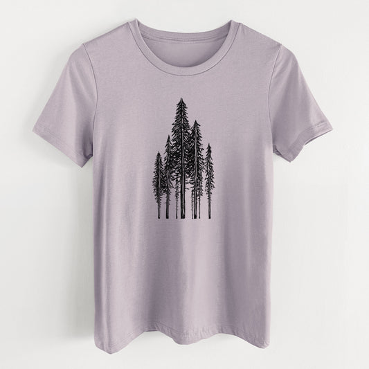 Coastal Redwoods - Women's Lightweight Relaxed Fit 100% Cotton Crewneck
