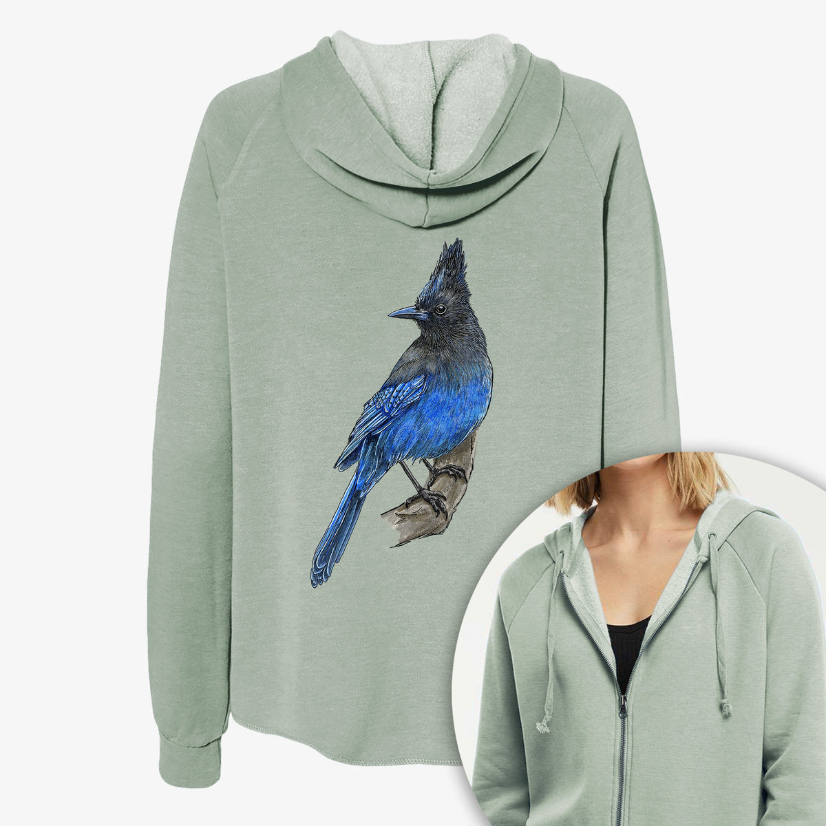 CoastalSteller - Women's Cali Wave Zip-Up Sweatshirt