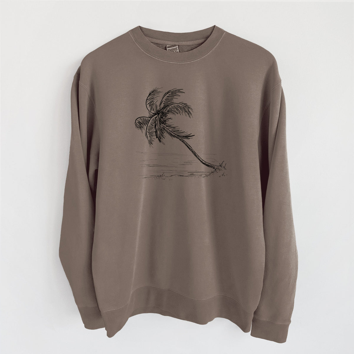 Coconut Palm - Cocos nucifera - Unisex Pigment Dyed Crew Sweatshirt
