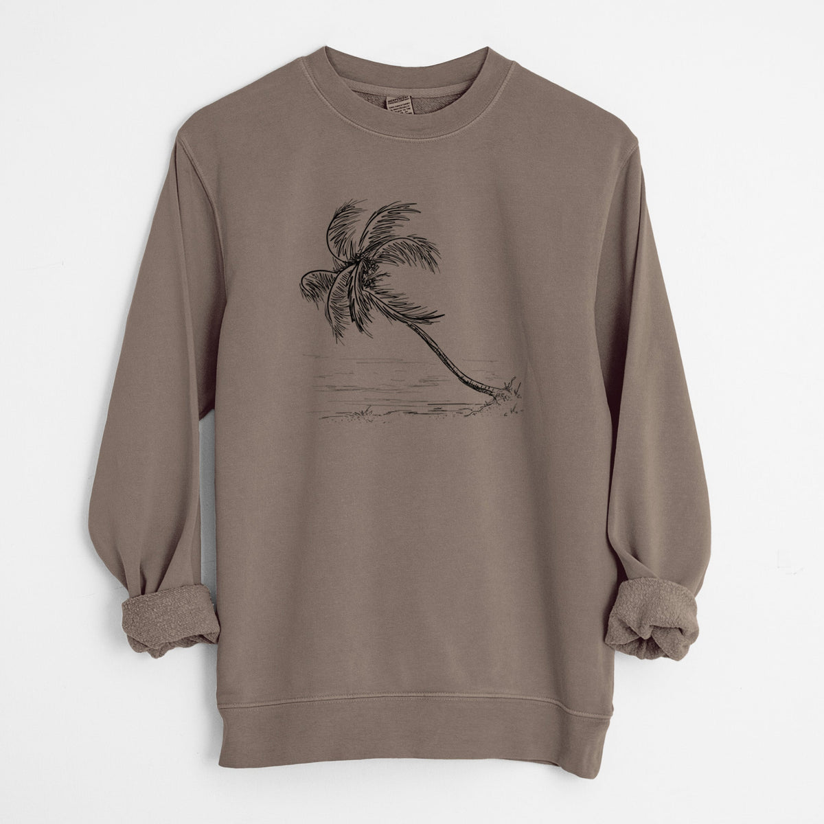 Coconut Palm - Cocos nucifera - Unisex Pigment Dyed Crew Sweatshirt