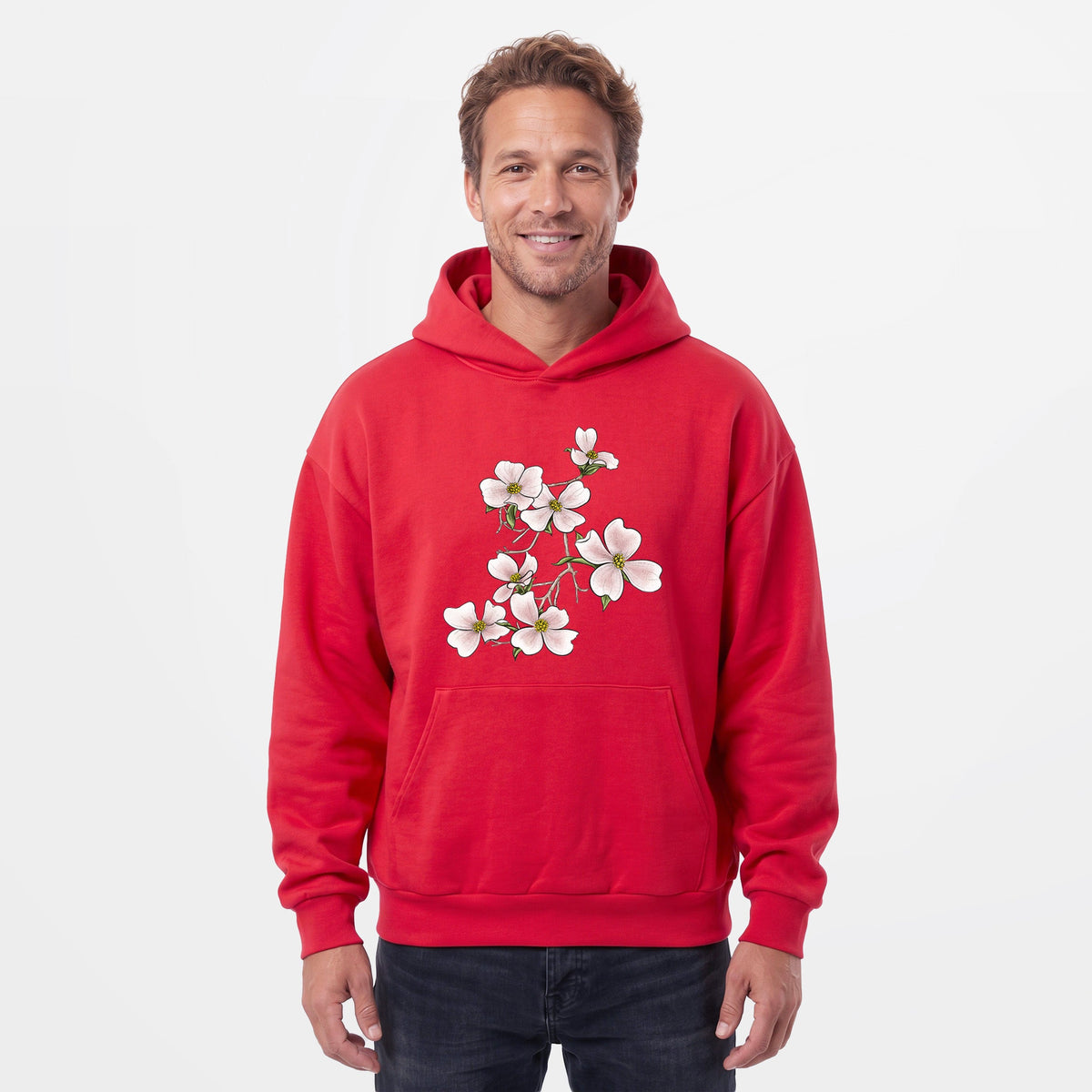 Flowering Dogwood - Cornus florida  - Statement Midweight Hoodie