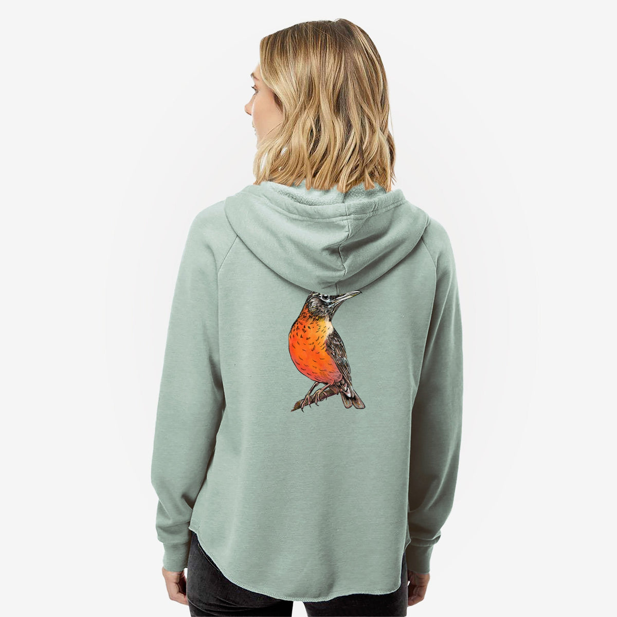 ColorRobin - Women's Cali Wave Zip-Up Sweatshirt
