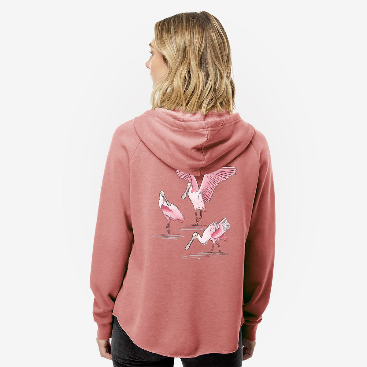 ColorRoseate - Women's Cali Wave Zip-Up Sweatshirt