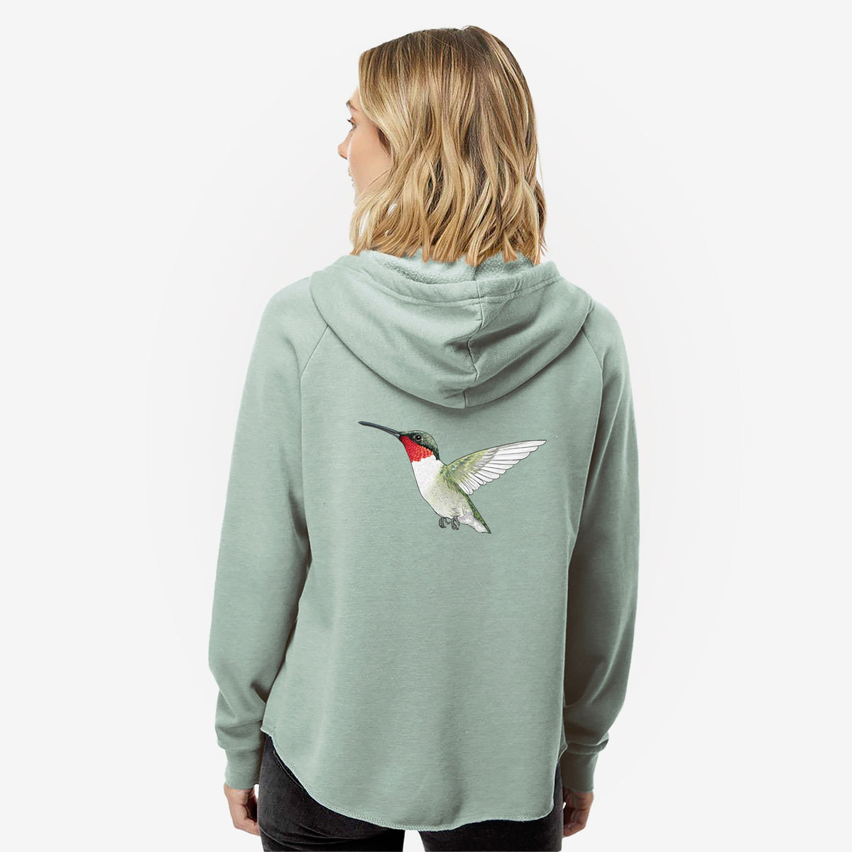 ColorRubyThroated - Women's Cali Wave Zip-Up Sweatshirt