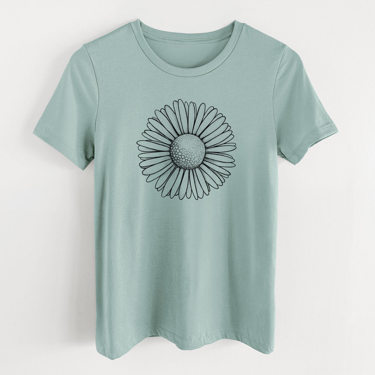 Bellis perennis - The Common Daisy - Women's Lightweight Relaxed Fit 100% Cotton Crewneck