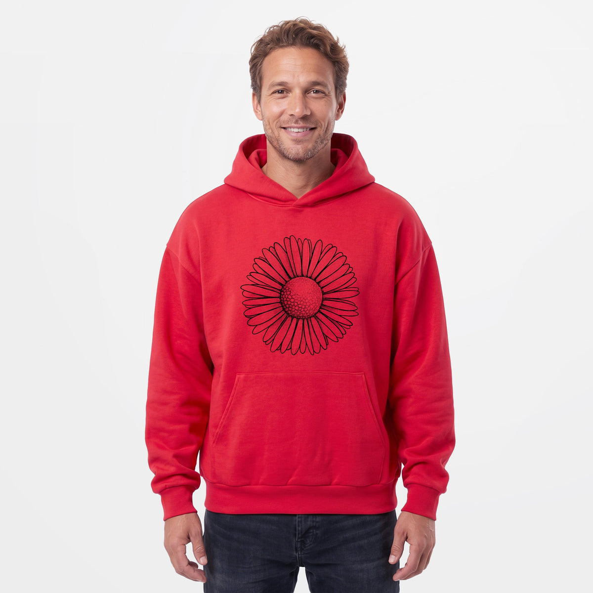 Bellis perennis - The Common Daisy  - Statement Midweight Hoodie