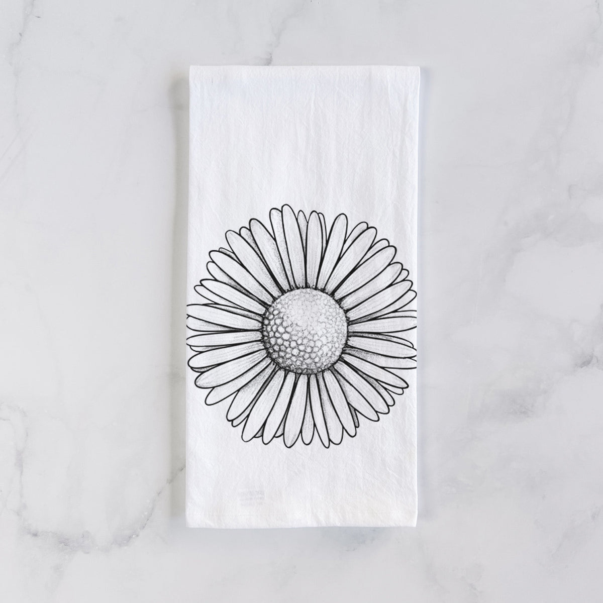 Bellis perennis - The Common Daisy Tea Towel