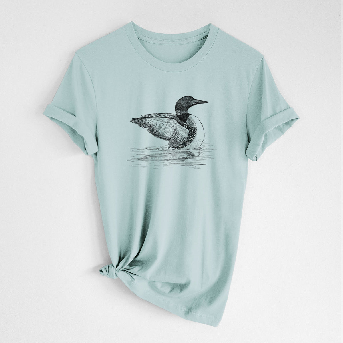 Common Loon - Gavia immer - Lightweight 100% Cotton Unisex Crewneck
