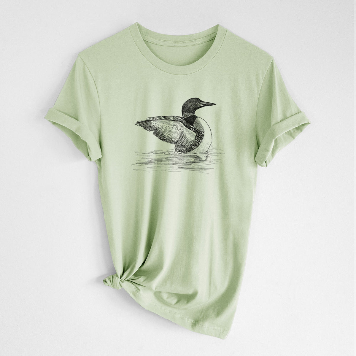 Common Loon - Gavia immer - Lightweight 100% Cotton Unisex Crewneck