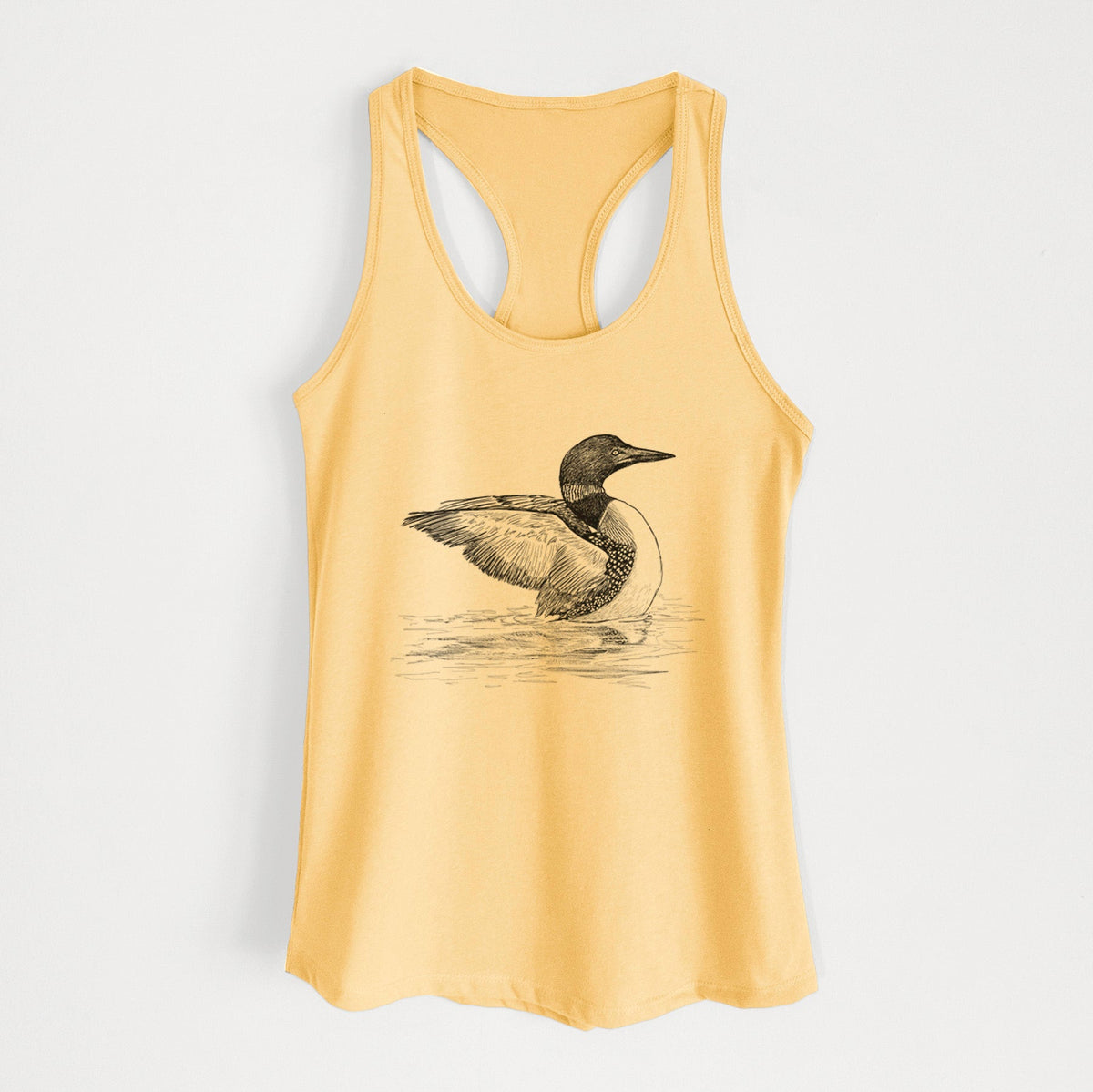 Common Loon - Gavia immer - Women's Racerback Tanktop