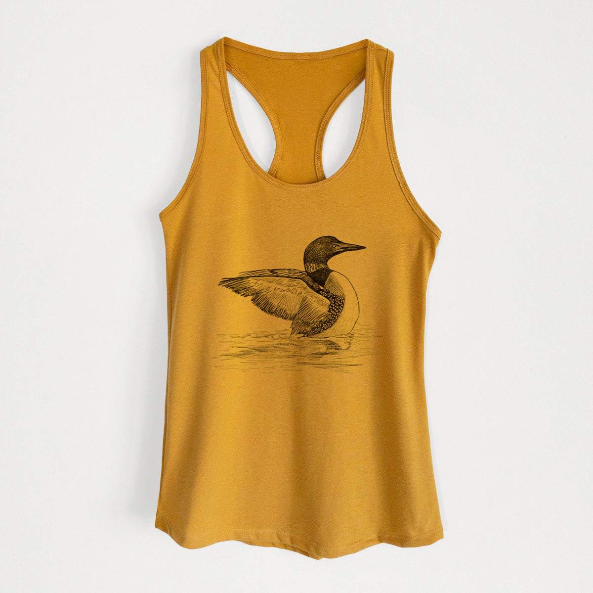 Common Loon - Gavia immer - Women's Racerback Tanktop
