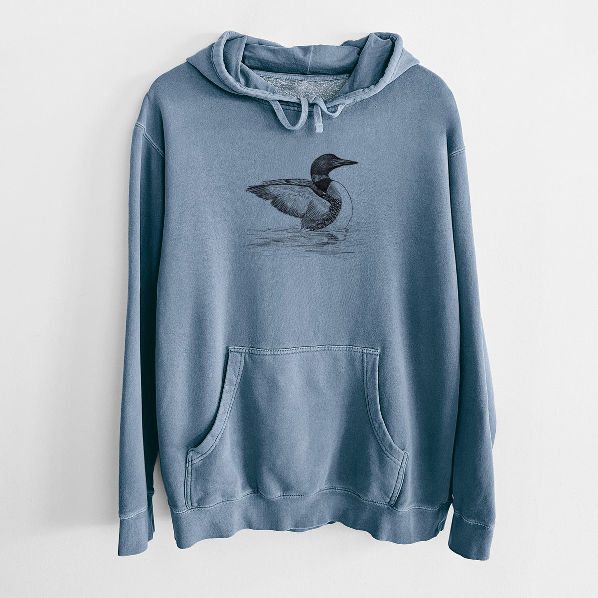 Common Loon - Gavia immer - Unisex Pigment Dyed Hoodie