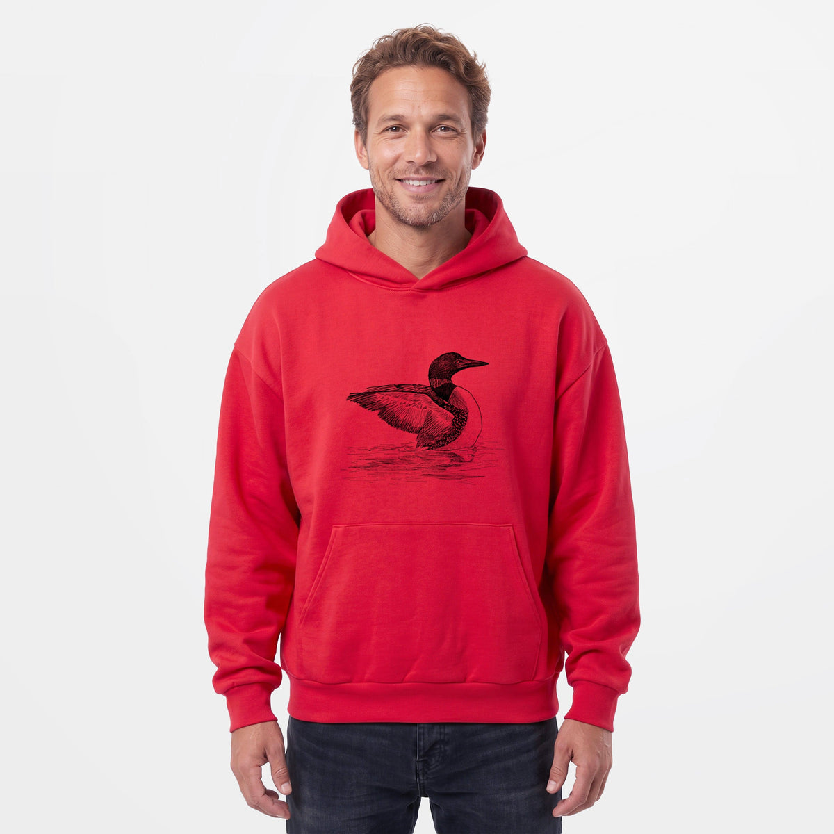 Common Loon - Gavia immer  - Statement Midweight Hoodie