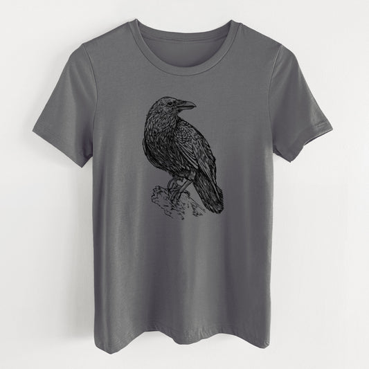 Corvus corax - Common Raven - Women's Lightweight Relaxed Fit 100% Cotton Crewneck