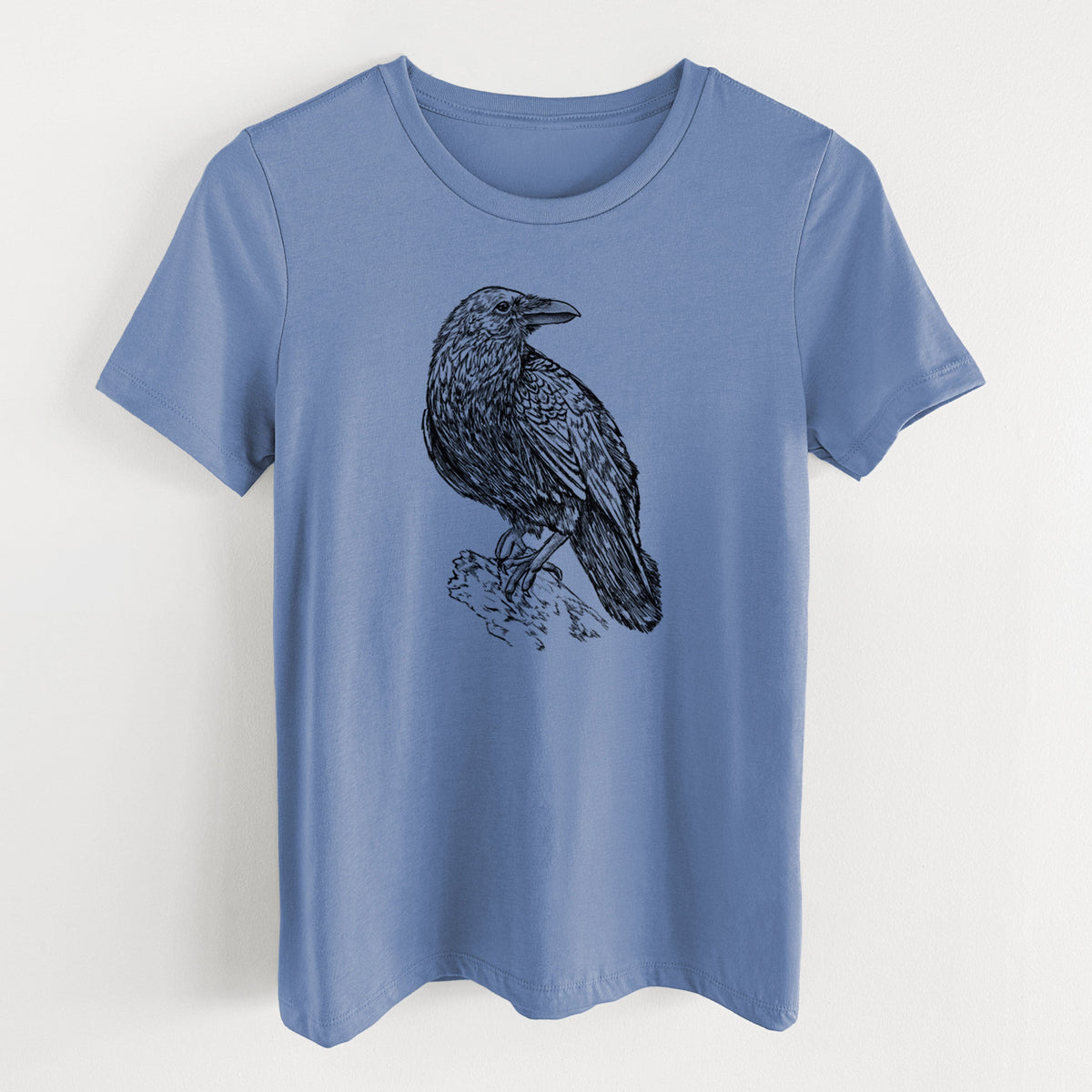 Corvus corax - Common Raven - Women's Lightweight Relaxed Fit 100% Cotton Crewneck