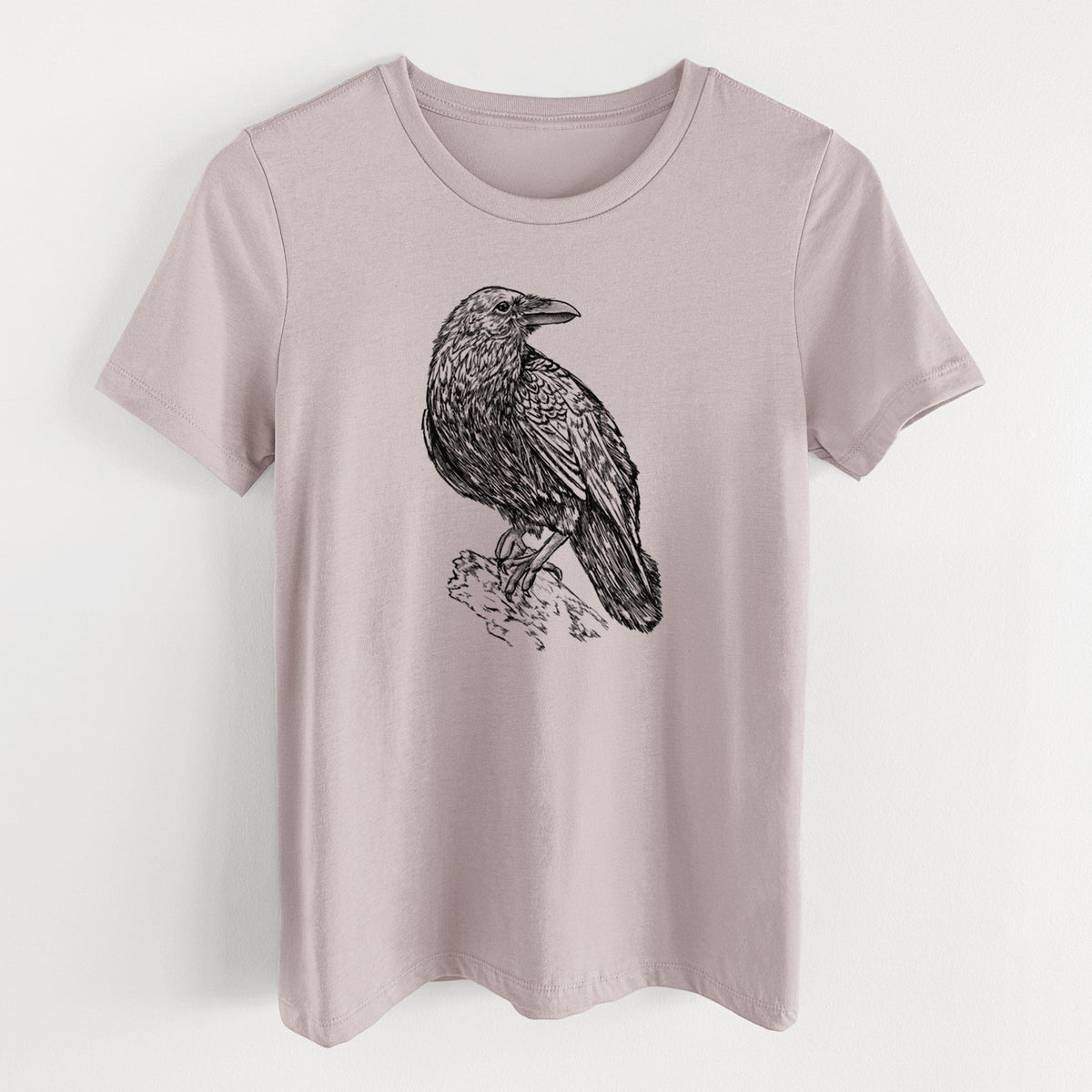 Corvus corax - Common Raven - Women's Lightweight Relaxed Fit 100% Cotton Crewneck