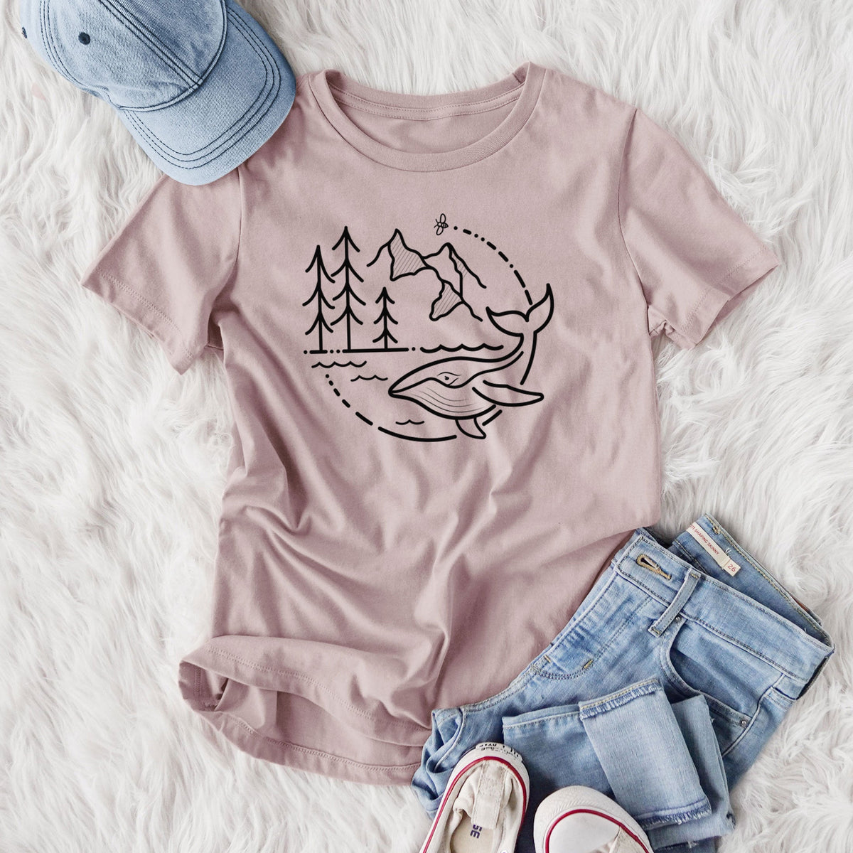 It's All Connected - Women's Lightweight Relaxed Fit 100% Cotton Crewneck