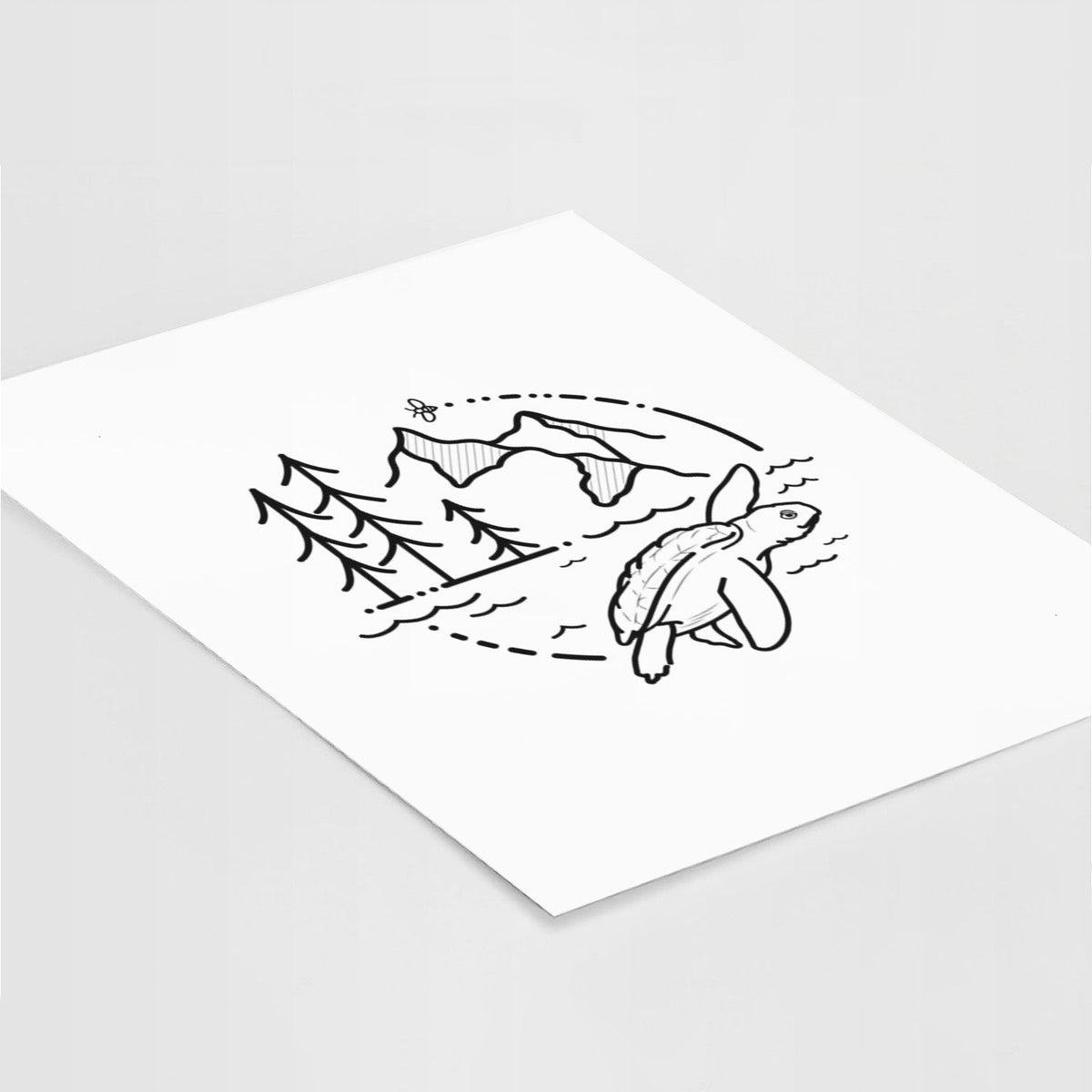 It's All Connected - Kemps Ridley Turtle - Fine Art Print