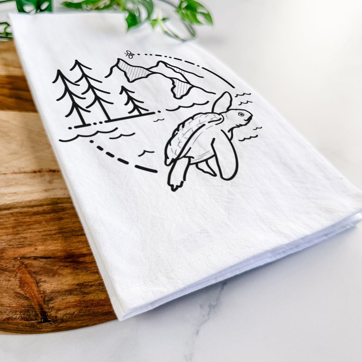 It's All Connected - Kemps Ridley Turtle Tea Towel