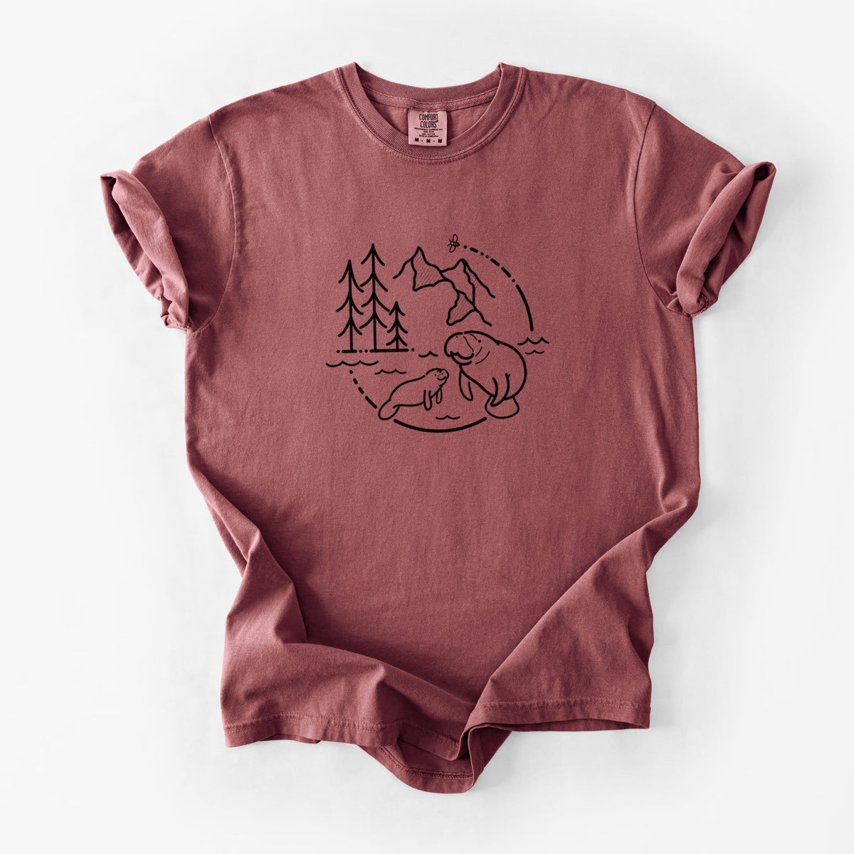 It's All Connected - Manatee - Unisex Comfort Colors Garment-Dyed Heavyweight T-shirt