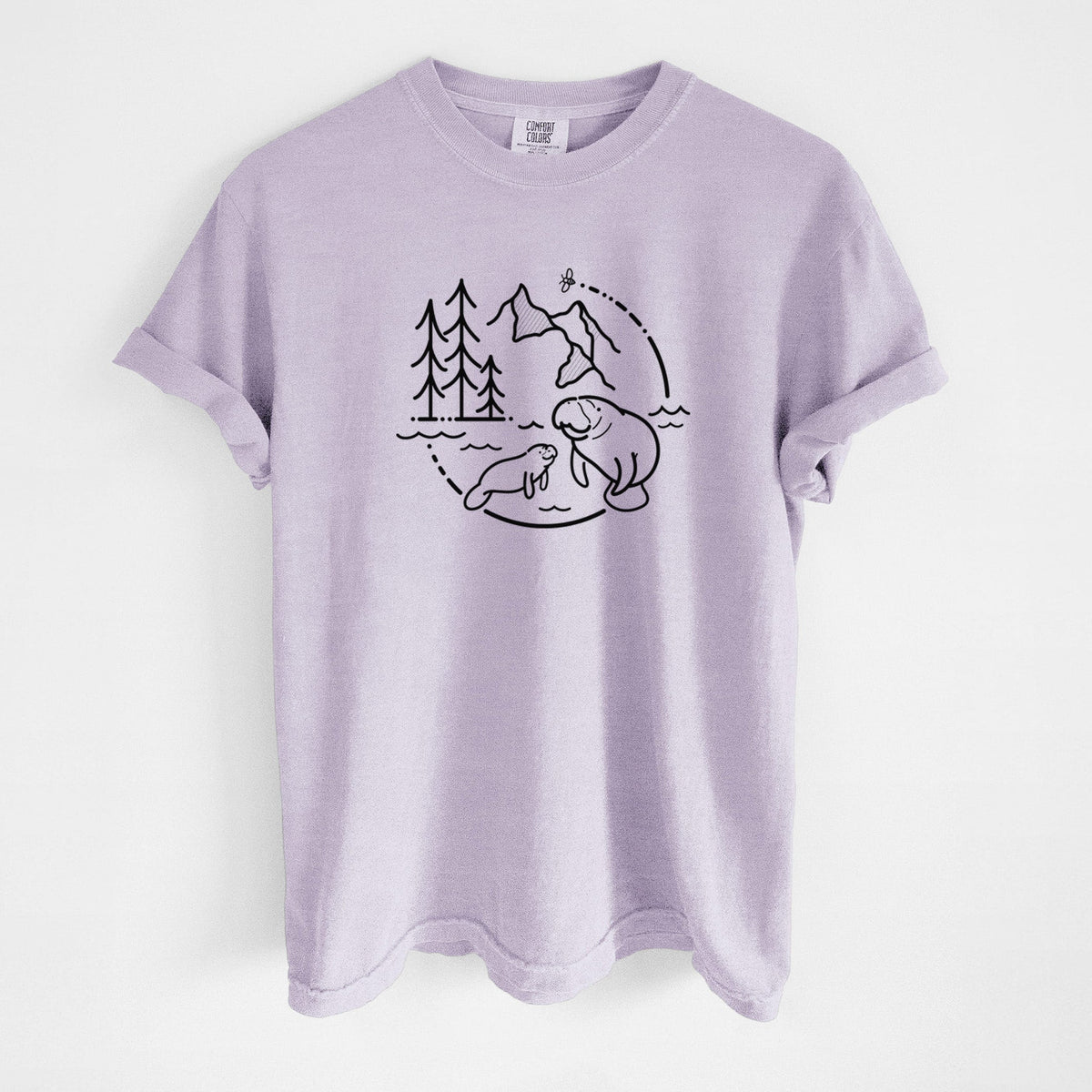 It's All Connected - Manatee - Unisex Comfort Colors Garment-Dyed Heavyweight T-shirt