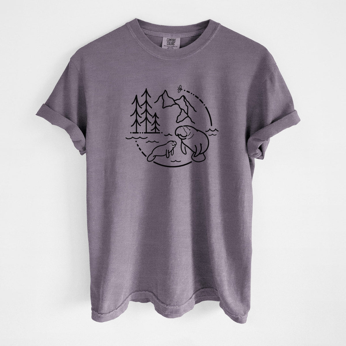 It's All Connected - Manatee - Unisex Comfort Colors Garment-Dyed Heavyweight T-shirt