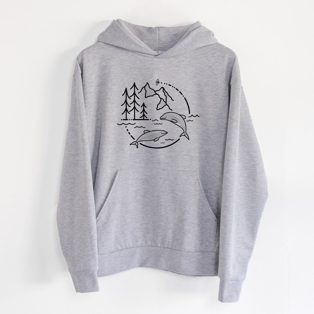 It's All Connected - Maui Dolphins  - Statement Midweight Hoodie