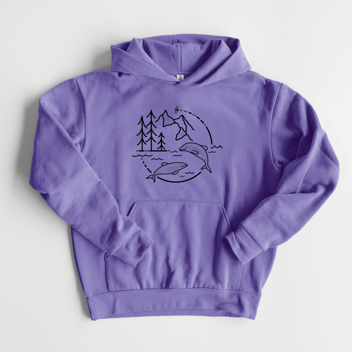 It's All Connected - Maui Dolphins  - Statement Midweight Hoodie