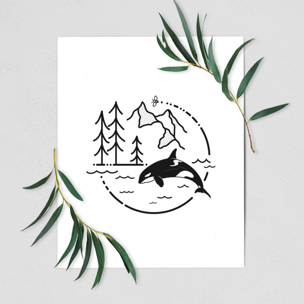 It's All Connected - Orca - Fine Art Print