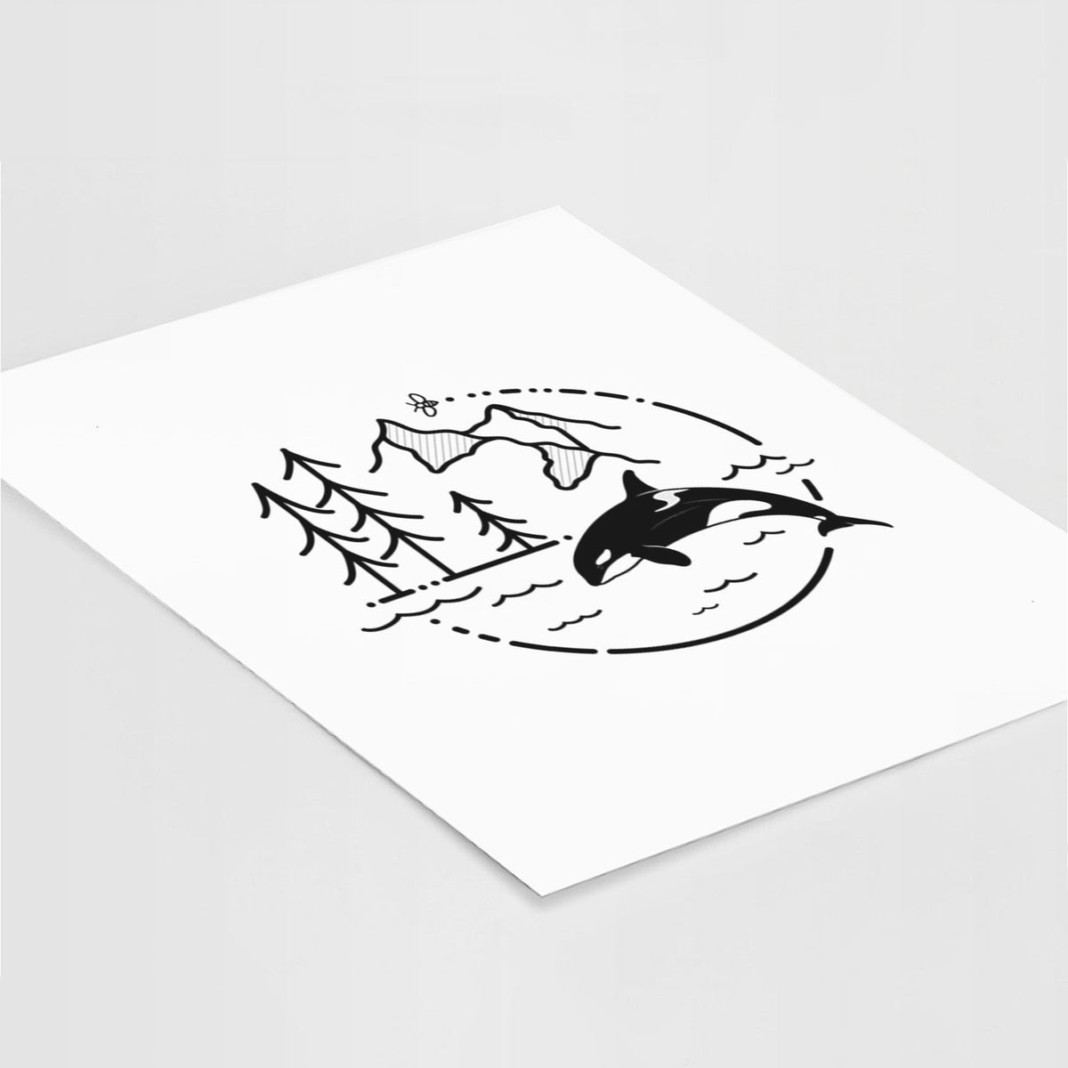It's All Connected - Orca - Fine Art Print