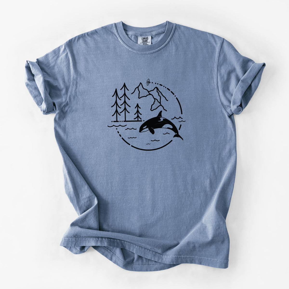 It's All Connected - Orca - Unisex Comfort Colors Garment-Dyed Heavyweight T-shirt