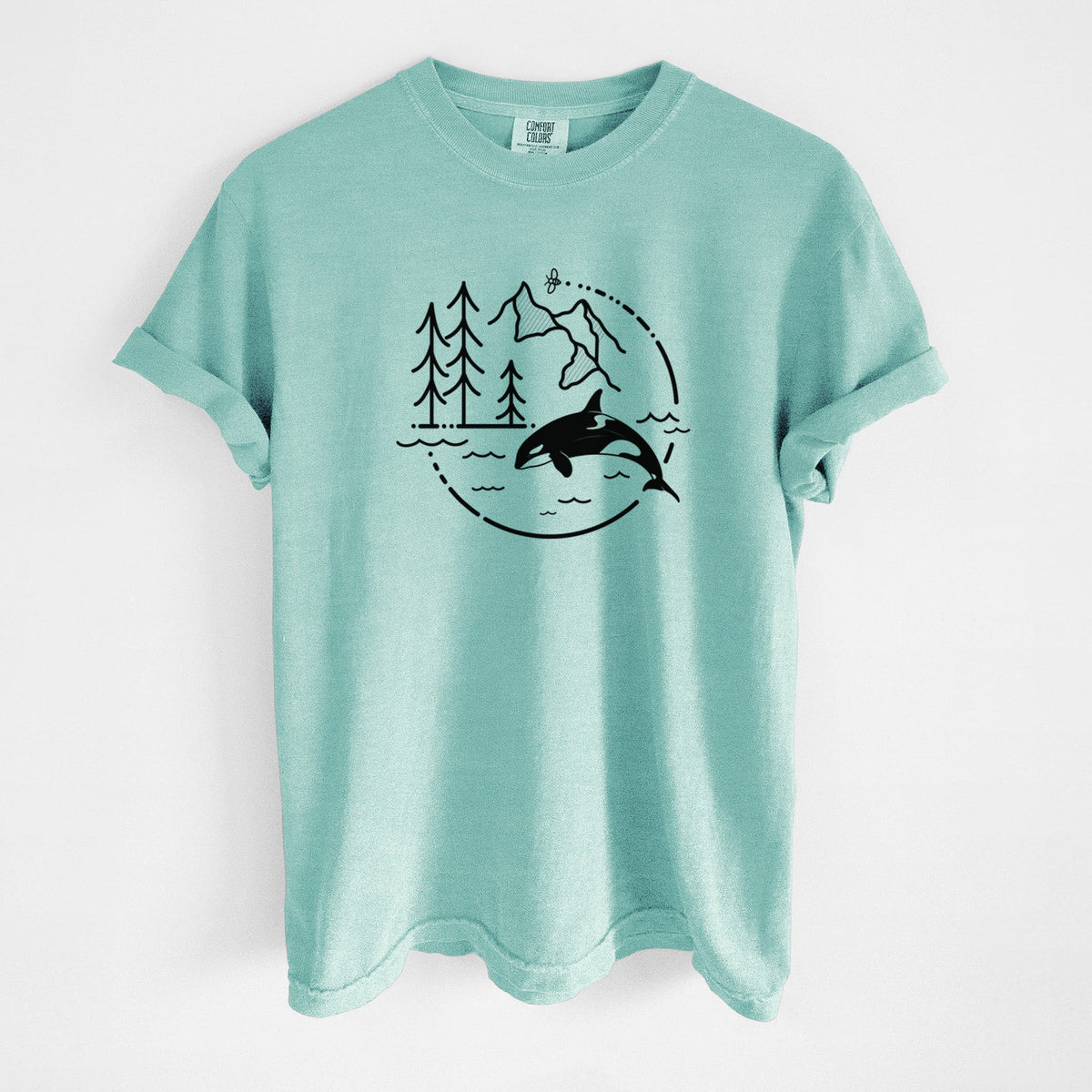 It's All Connected - Orca - Unisex Comfort Colors Garment-Dyed Heavyweight T-shirt