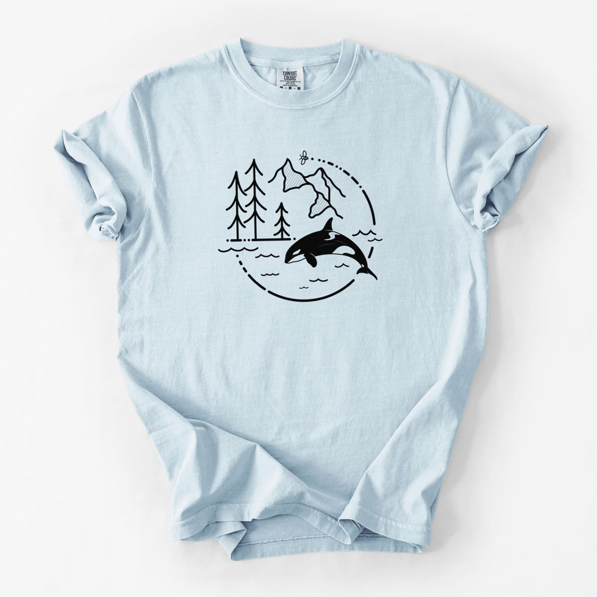 It's All Connected - Orca - Unisex Comfort Colors Garment-Dyed Heavyweight T-shirt