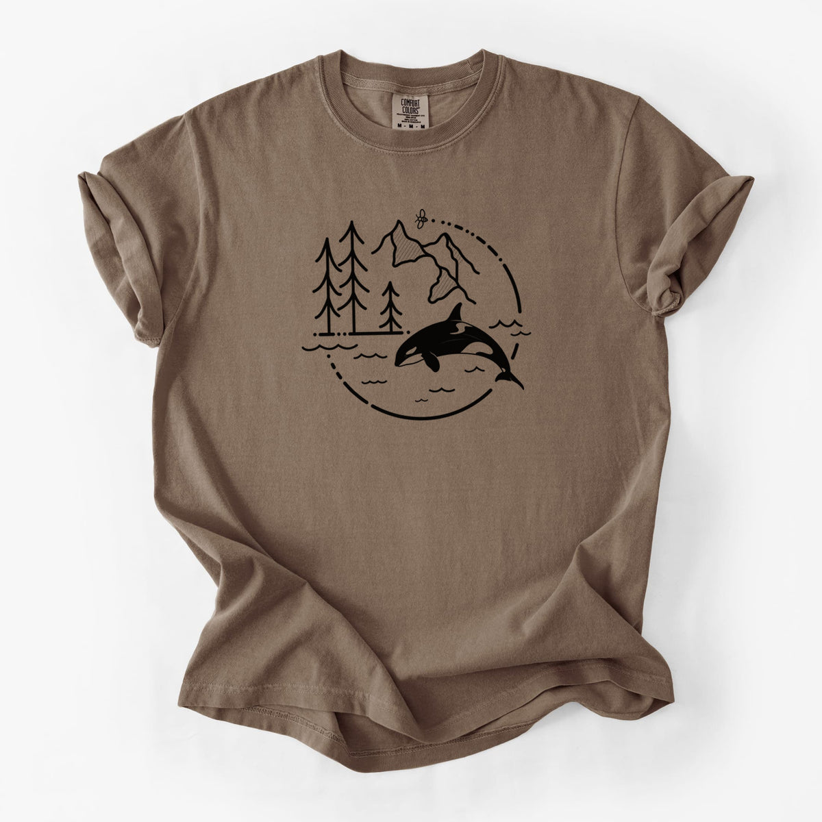 It's All Connected - Orca - Unisex Comfort Colors Garment-Dyed Heavyweight T-shirt