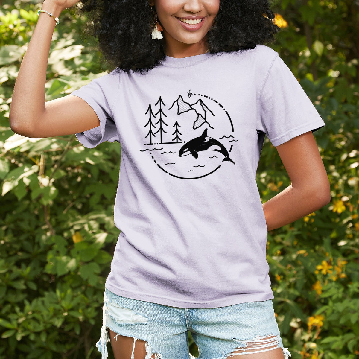 It's All Connected - Orca - Unisex Comfort Colors Garment-Dyed Heavyweight T-shirt