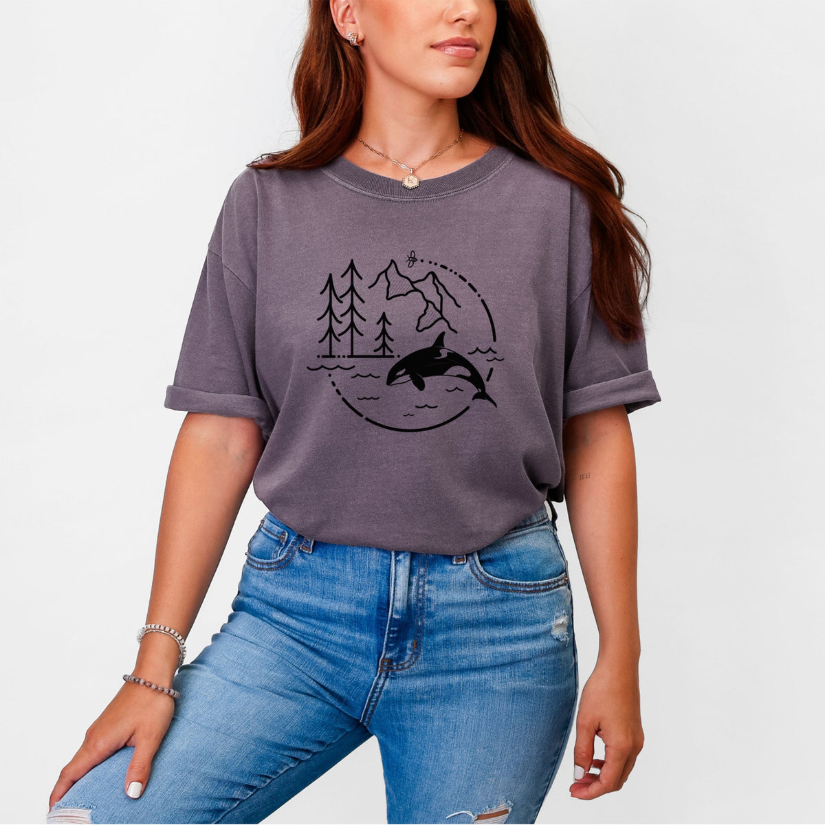 It's All Connected - Orca - Unisex Comfort Colors Garment-Dyed Heavyweight T-shirt