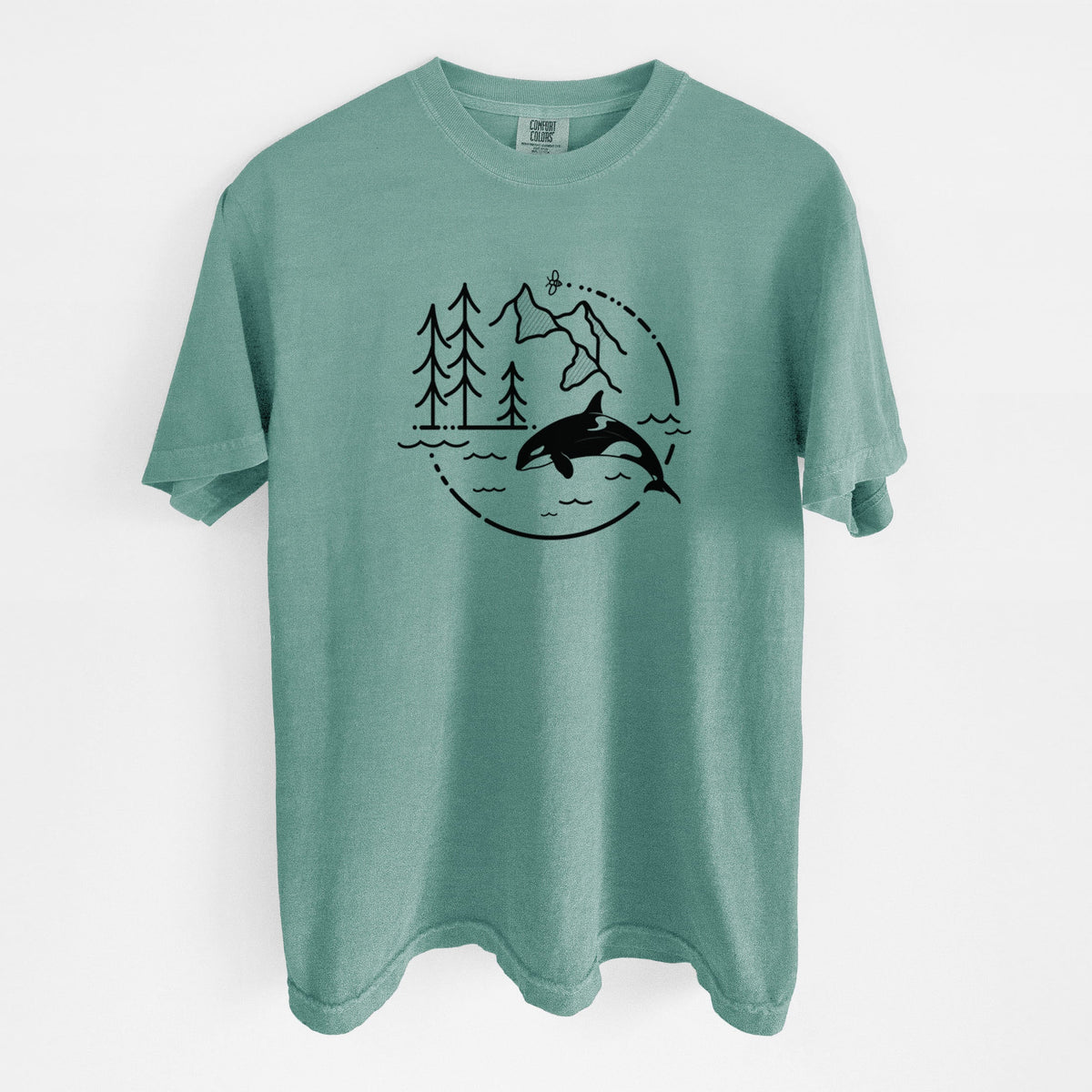 It's All Connected - Orca - Unisex Comfort Colors Garment-Dyed Heavyweight T-shirt