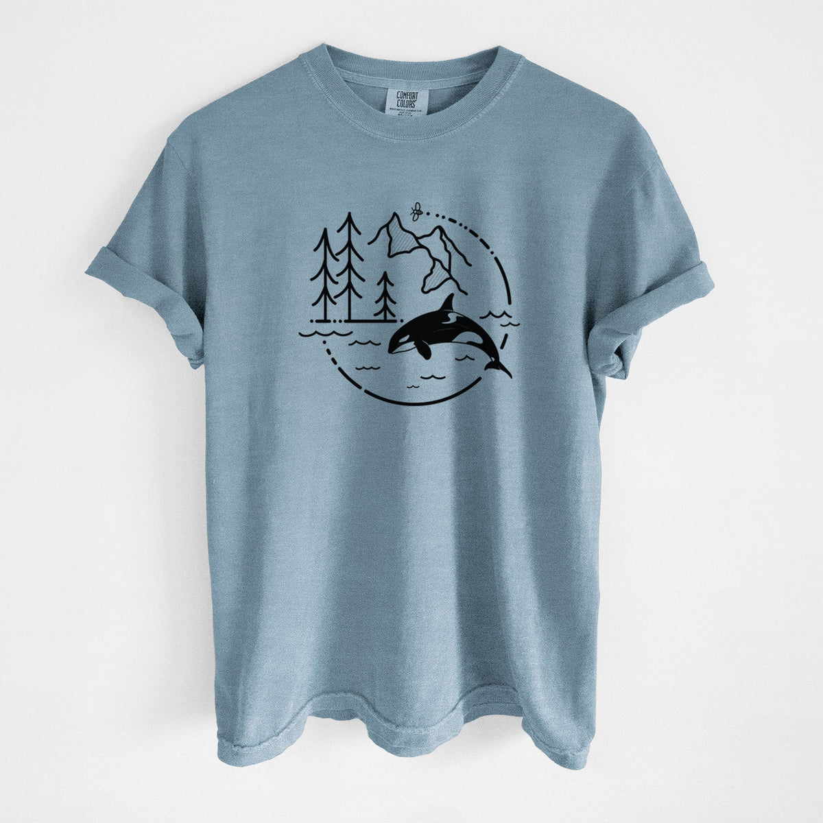 It's All Connected - Orca - Unisex Comfort Colors Garment-Dyed Heavyweight T-shirt
