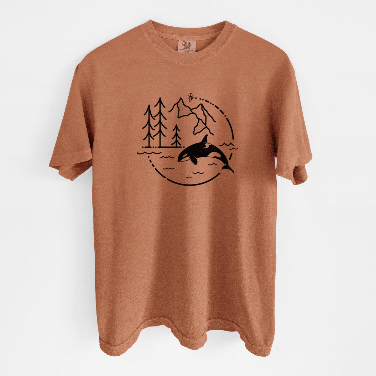 It's All Connected - Orca - Unisex Comfort Colors Garment-Dyed Heavyweight T-shirt