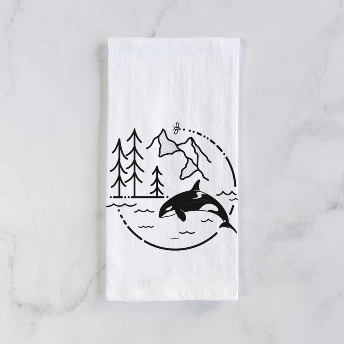 It's All Connected - Orca Tea Towel