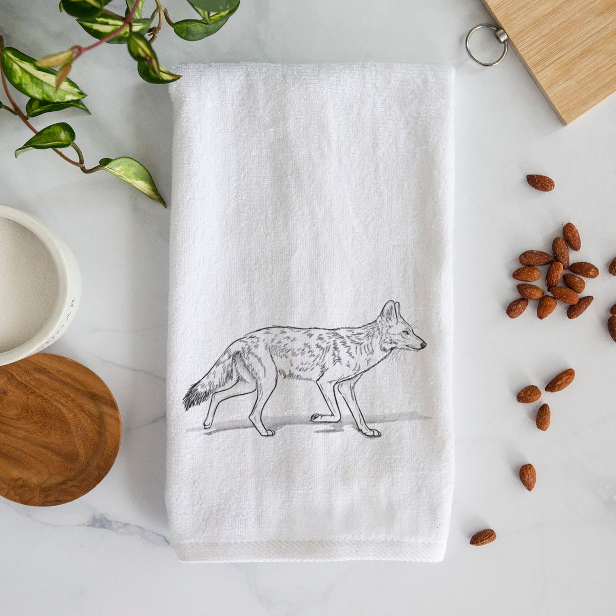 Coyote - Canis latrans Premium Decorative Hand Towel
